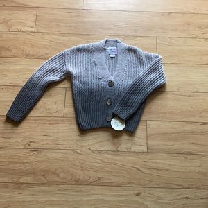 Colorful planet button up sweater